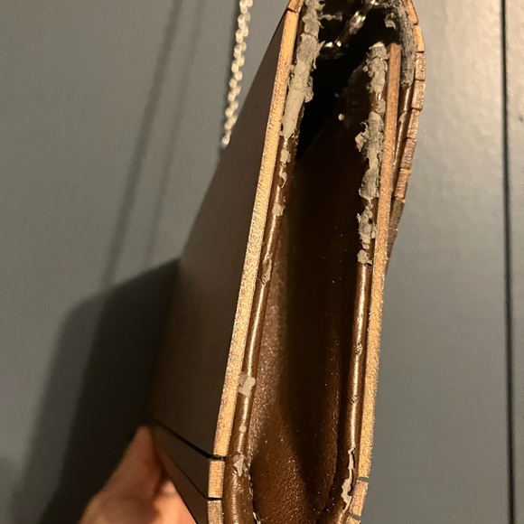 Vintage Style Inge Christopher Zena Wood Convertible Purse / Clutch - Picture 15 of 16